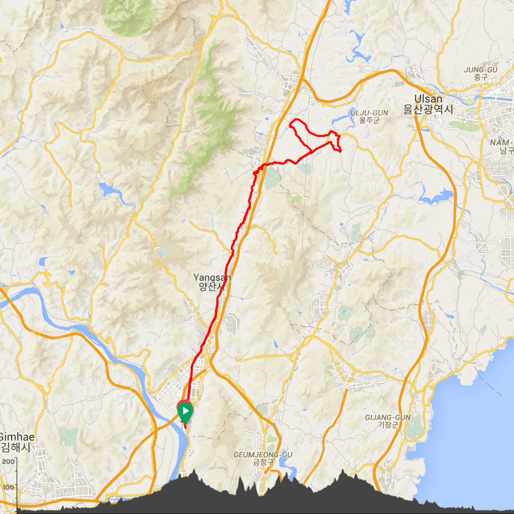 Samdong cycling routes busan