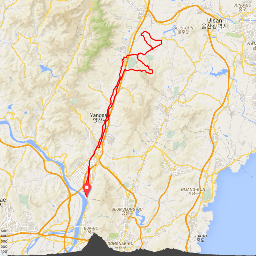 Cycling Routes Busan Sky Park Ulsan