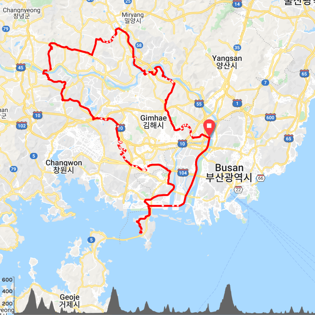 Gimhae Adventure Korea Randonneurs Routes Busan Road Cyling